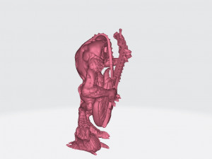 Gunlutt the troll guitarist Ready to Print Model Cetak 3D