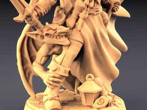 Wappellious Spellbrush Ready to Print 3D Print Model