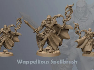 Wappellious Spellbrush Ready to Print 3D Print Model
