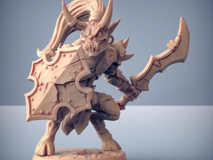 4 Modular Abyss Gruntlings Ready to Print Modello di stampa 3D