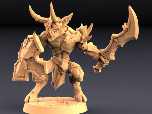 4 Modular Abyss Gruntlings Ready to Print Modello di stampa 3D