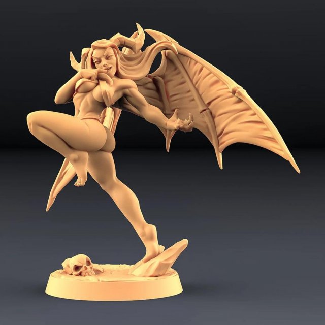 Aya - Lust Demon Ready to Print Modèles 3D en vedette .c4d .max .obj .3ds .fbx .stl .blend 
