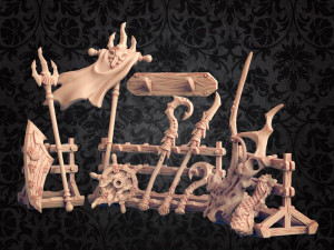 Standalone Death Tide Jurakin Weapons Ready to Print Modello di stampa 3D
