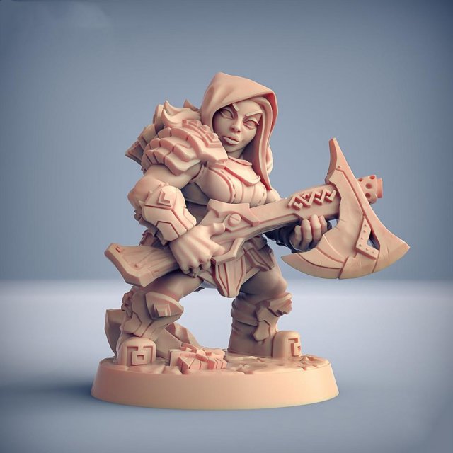 Dwarven Oathbreaker D Ready to Print 3D Print Model .c4d .max .obj .3ds .fbx .stl .blend 