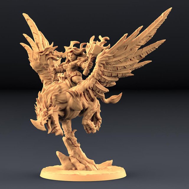 Helga on Gryphon Ready to Print 3D-printmodel .c4d .max .obj .3ds .fbx .stl .blend 