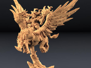 Helga on Gryphon Ready to Print 3D Print Model