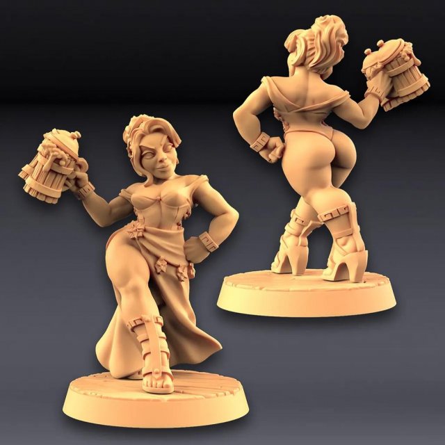 Fraia Dwarven Beauty Ready to Print 3D Print Model .c4d .max .obj .3ds .fbx .stl .blend 