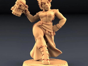 Fraia Dwarven Beauty Ready to Print 3D Print Model