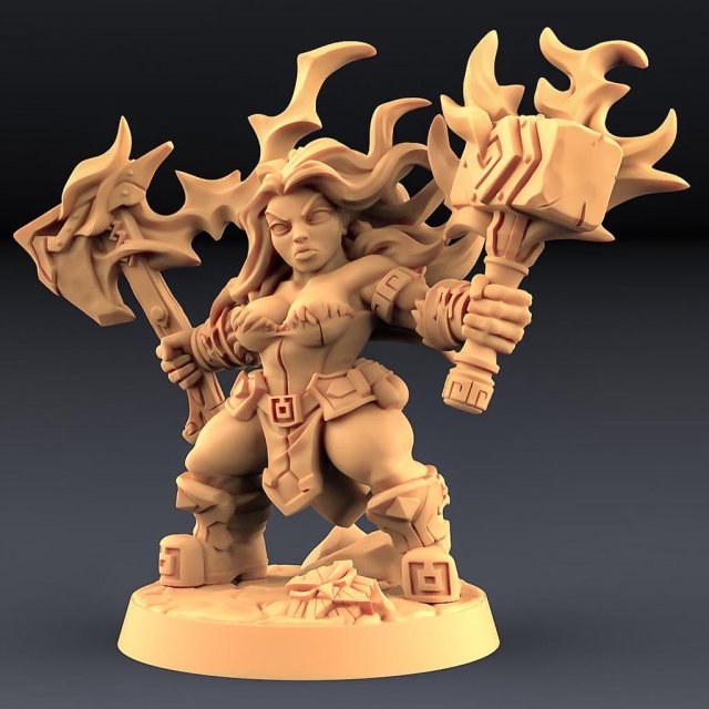 Helga Windfury Ready to Print 3D Print Model .c4d .max .obj .3ds .fbx .stl .blend 
