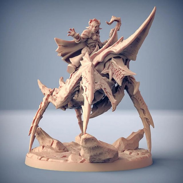 Battle-Prawn Zeek Mounted Heroes Ready to Print 3D 프린트 모델 .c4d .max .obj .3ds .fbx .stl .blend 