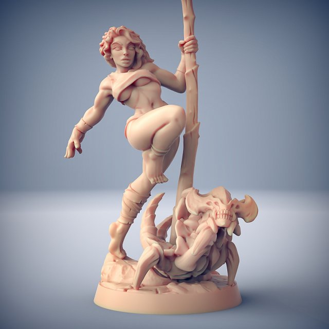 Lara the Dancer and Scourgy the Zeek Ready to Print 3D 打印模型 .c4d .max .obj .3ds .fbx .stl .blend 