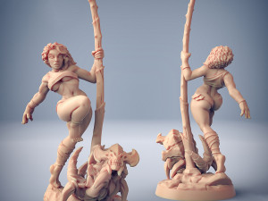 Lara the Dancer and Scourgy the Zeek Ready to Print 3D 打印模型