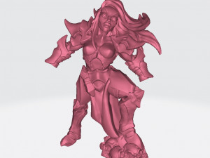 Ashen Inquisitor Female C Miniatures Ready to Print 3D Print Model