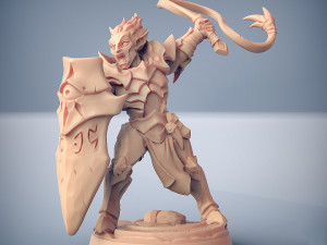 Ashen Inquisitor Female A Miniatures Ready to Print 3D Принт Модель