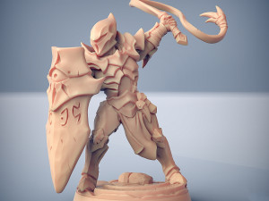 Ashen Inquisitor Female A Miniatures Ready to Print 3D Принт Модель