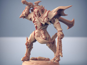 Ashen Inquisitor Female B Miniatures Ready to Print 3D Print Model
