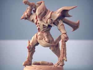Ashen Inquisitor Female B Miniatures Ready to Print 3D Print Model
