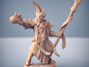 Ashen Priest Male F Miniatures Ready to Print Modelo de impresión 3D