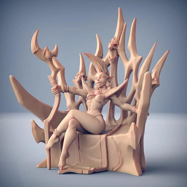 Valykka Bride of Tialevor Miniatures Ready to Print Model do druku 3D .c4d .max .obj .3ds .fbx .stl .blend 