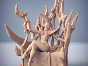 Valykka Bride of Tialevor Miniatures Ready to Print 3D Print Model