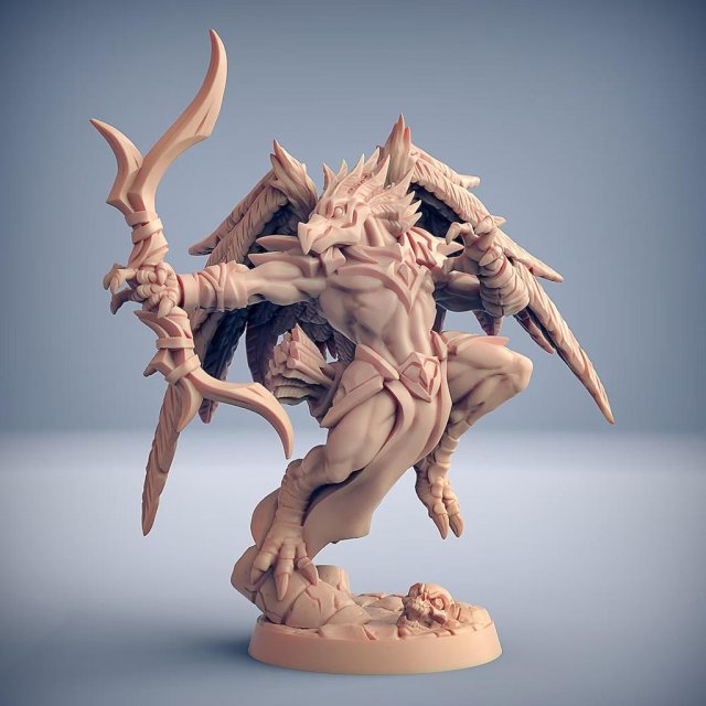 High Gryphkin A Miniatures Ready to Print Modelo de Impressão 3D .c4d .max .obj .3ds .fbx .stl .blend
