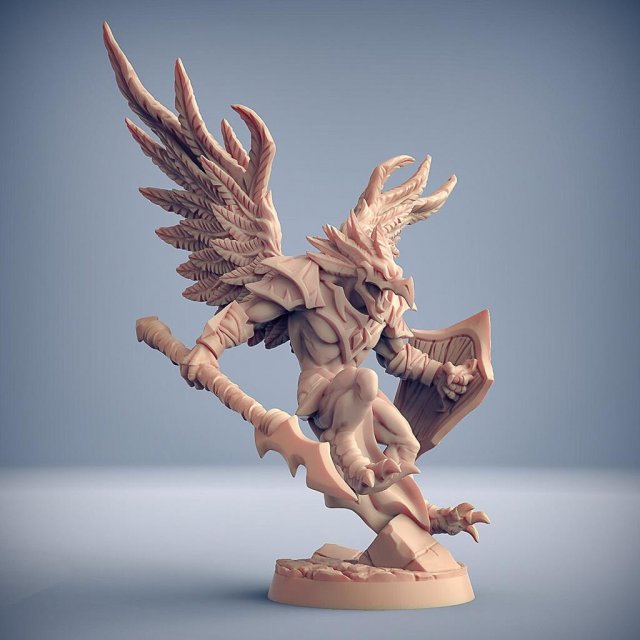 High Gryphkin B Miniatures Ready to Print 3D Print Model .c4d .max .obj .3ds .fbx .stl .blend 