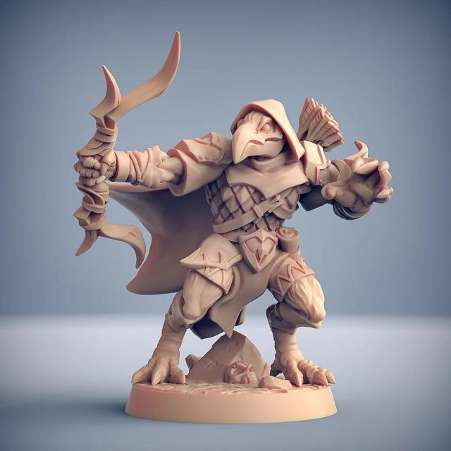 Infiltrator Gryphkin D Miniatures Ready to Print Modello di stampa 3D .c4d .max .obj .3ds .fbx .stl .blend 
