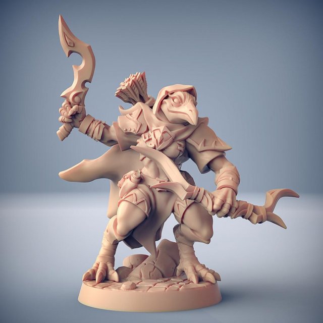 Infiltrator Gryphkin F Miniatures Ready to Print 3D प्रिंट मॉडल .c4d .max .obj .3ds .fbx .stl .blend 