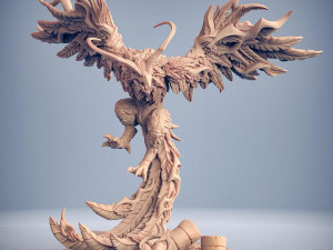 Phoenix Aarakocra Arcanix Miniatures Ready to Print 3D Print Model