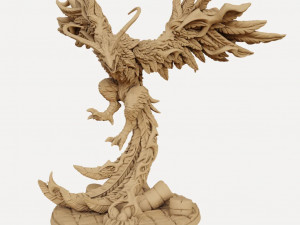 Phoenix Aarakocra Arcanix Miniatures Ready to Print 3D Print Model