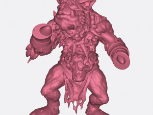 Bugbear Mage Miniatures Ready to Print 3D Baskı Modeli