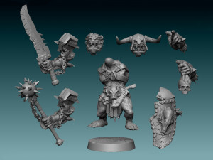Bugbear Tormentor Miniatures Ready to Print 3D Print Model