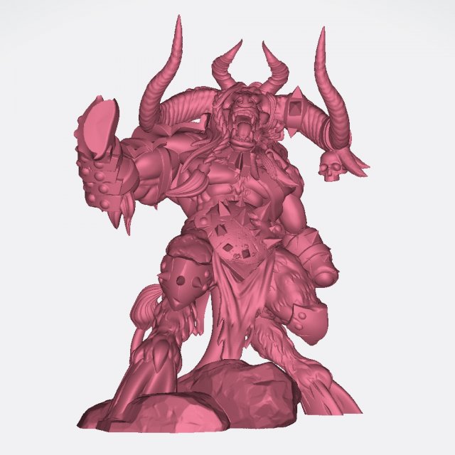 Minotaurs Miniatures Ready to Print 3D Принт Модель .c4d .max .obj .3ds .fbx .stl .blend 