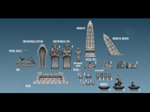Dungeon Set Chapter III Miniatures Ready to Print 3Dプリントモデル