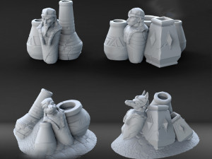 Dungeon Set Chapter III Miniatures Ready to Print 3Dプリントモデル