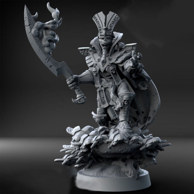 Mummy Lord Miniatures Ready to Print Model do druku 3D .c4d .max .obj .3ds .fbx .stl .blend 