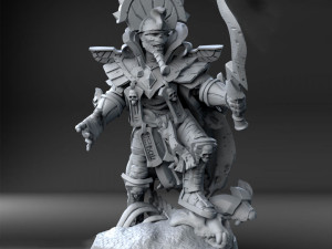 Mummy Lord Miniatures Ready to Print Model do druku 3D