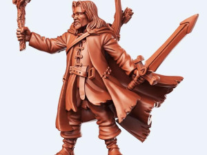 Belevor Human Ranger Miniatures Ready to Print 3D 프린트 모델