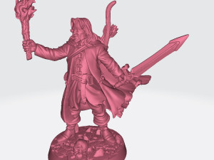 Belevor Human Ranger Miniatures Ready to Print 3D 프린트 모델