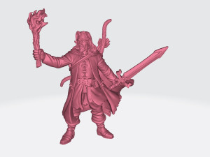 Belevor Human Ranger Miniatures Ready to Print 3D 프린트 모델