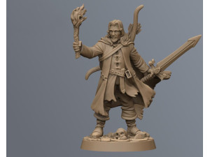Belevor Human Ranger Miniatures Ready to Print 3D 프린트 모델