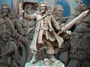 Belevor Human Ranger Miniatures Ready to Print 3D 프린트 모델