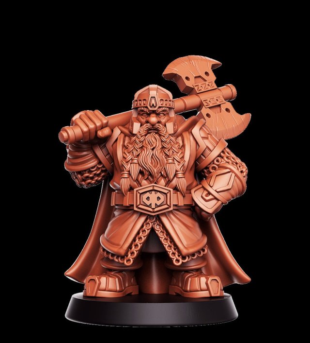Uddir Thunderaxe Miniatures Ready to Print 3D 프린트 모델 .c4d .max .obj .3ds .fbx .stl .blend 