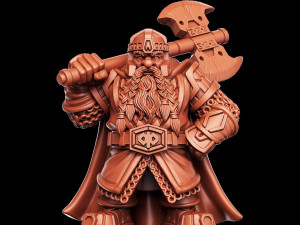 Uddir Thunderaxe Miniatures Ready to Print 3D प्रिंट मॉडल