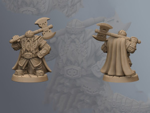 Uddir Thunderaxe Miniatures Ready to Print 3D 프린트 모델