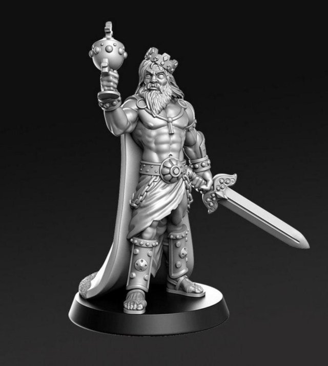 Cron - The Crown Stealer Miniatures Ready to Print Model Cetak 3D .c4d .max .obj .3ds .fbx .stl .blend 