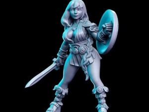 Artemisa Fantasy Miniatures Ready to Print Modello di stampa 3D