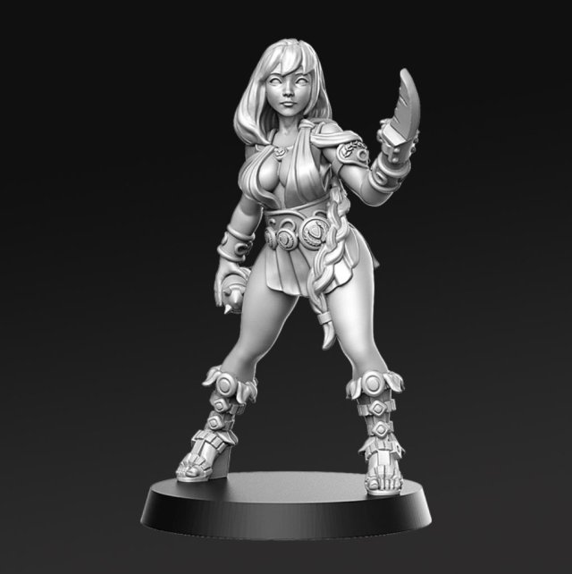 Artemisa - Star Player Fantasy Football Miniatures Ready to Print 3D Print Model .c4d .max .obj .3ds .fbx .stl .blend 