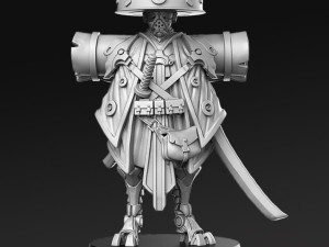 Kanbei - Robot Samurai Miniatures Ready to Print 3D Print Model