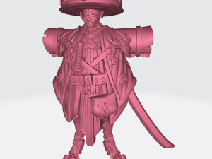 Kanbei - Robot Samurai Miniatures Ready to Print 3D Print Model